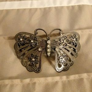 Vintage style Butterfly hair barrette hair clip
